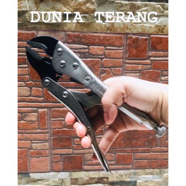 Tang Buaya FREDER Bengkok 10 in - Curved Locking Pliers 10in - Vise Grips 10&quot; Tang Jepit Grip Vice