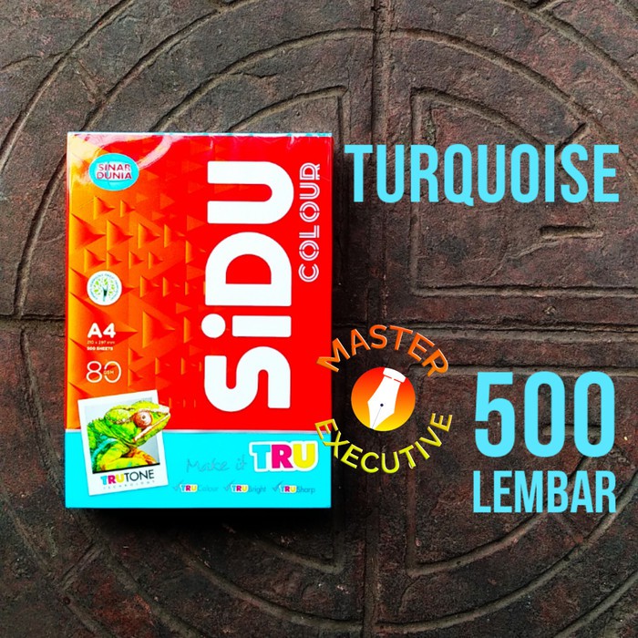 [Rim] Sinar Dunia SiDu Color Kertas A4 80 gsm Warna Turquoise IT 220