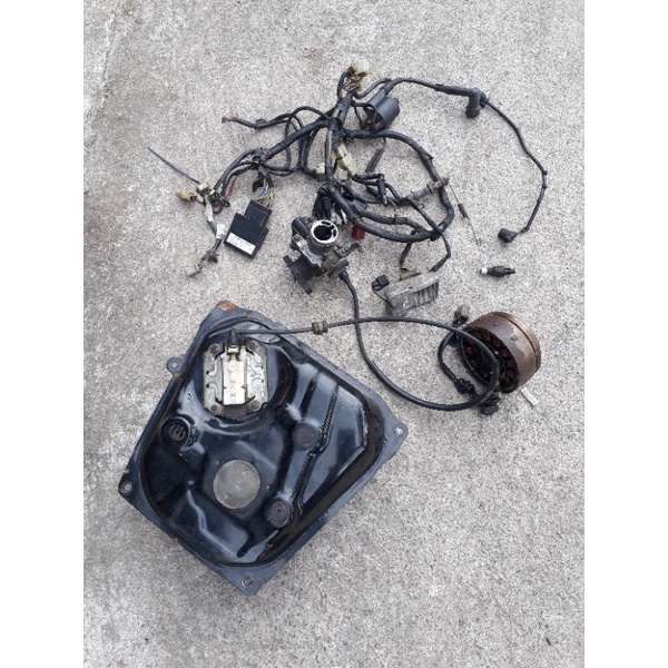 pengapian seperangkat injeksi fuelpump spul tb magnit supra125 helm in supra125fi suprahelmin kyz bl