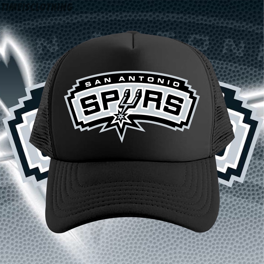 Topi Jaring Trucker Hats Basket Ball NBA San Antonio Spurs TIC