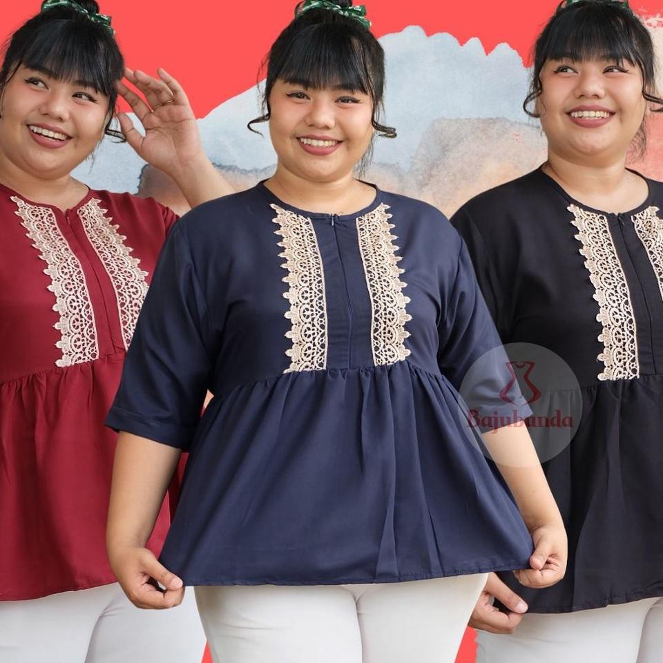 ATASAN BIG SIZE WANITA LD 120 / ATASAN JUMBO WANITA / BAJU JUMBO WANITA / BAJU WANITA JUMBO / BAJU 