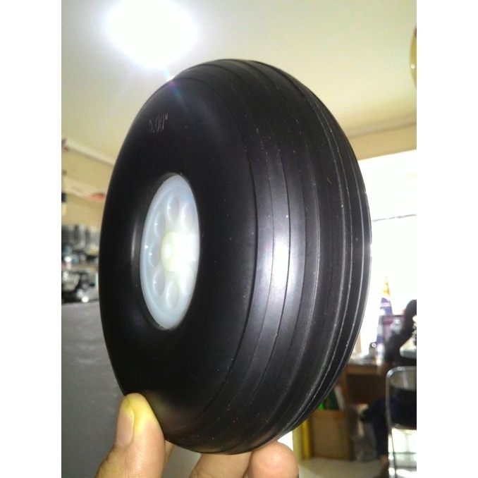 Rc Plane Roda Pesawat karet Rubber wheel 5inch 127mm