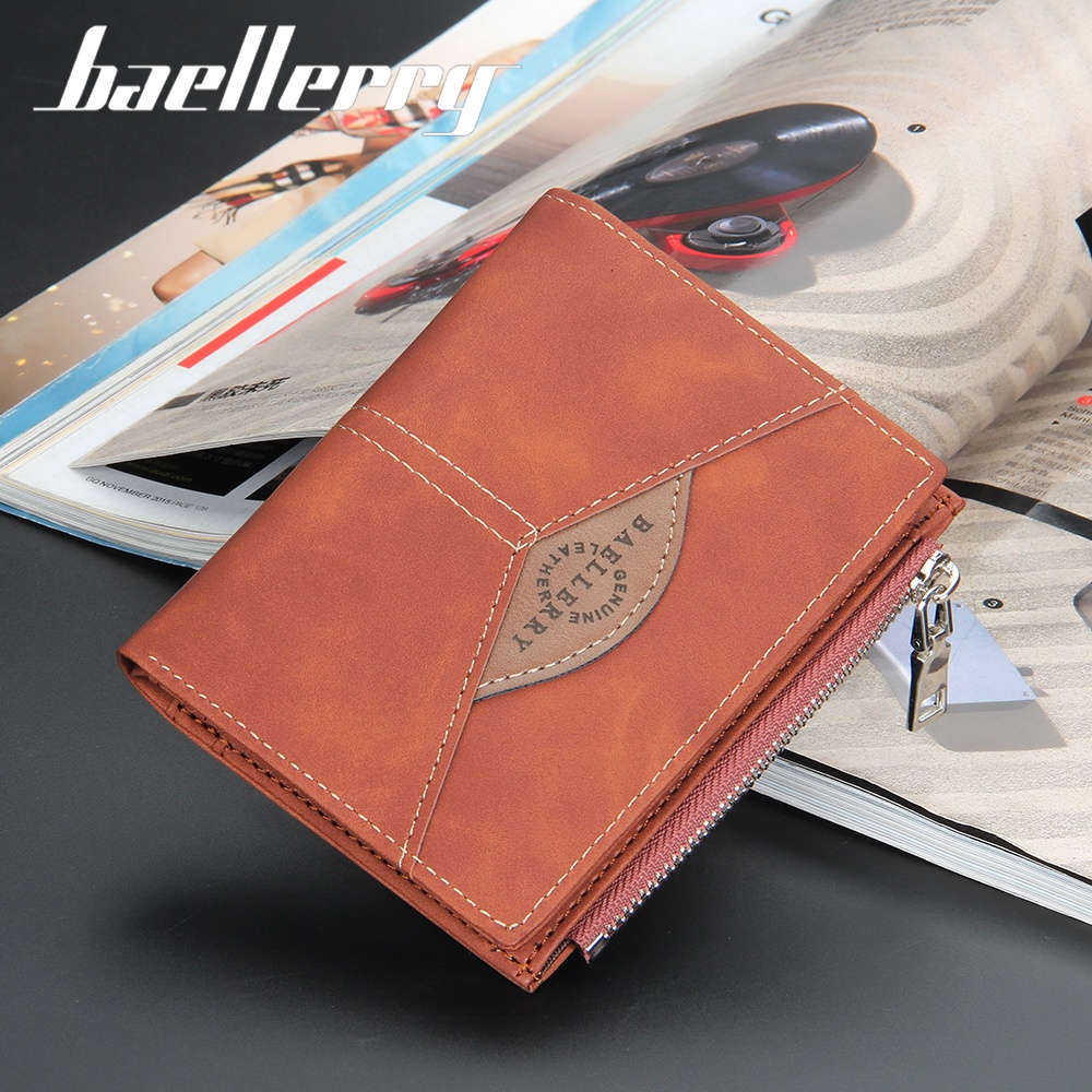 BAELLERRY DR071 Dompet Pria Bahan Kulit PU Leather Premium WATCHKITE WKOS