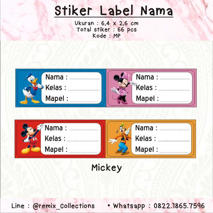 Jual Stiker Label Mapel / Mata Pelajaran / Stiker Buku Indonesia|Shopee