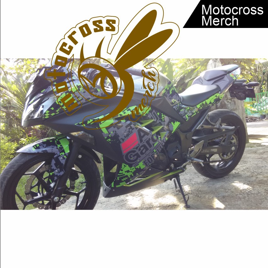 Jual stiker decal kawasaki ninja 250 fi paling murah berkualitas