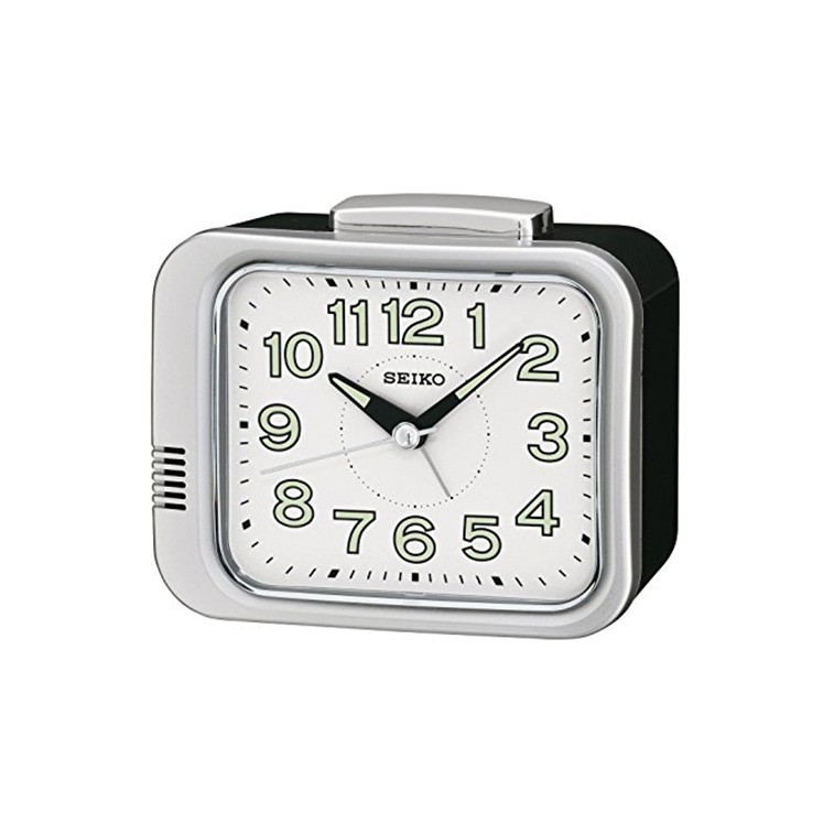 Seiko - QHK028S - Jam Weker Alarm - 10.9cm - Bell with Quiet Sweep Alarm Clock