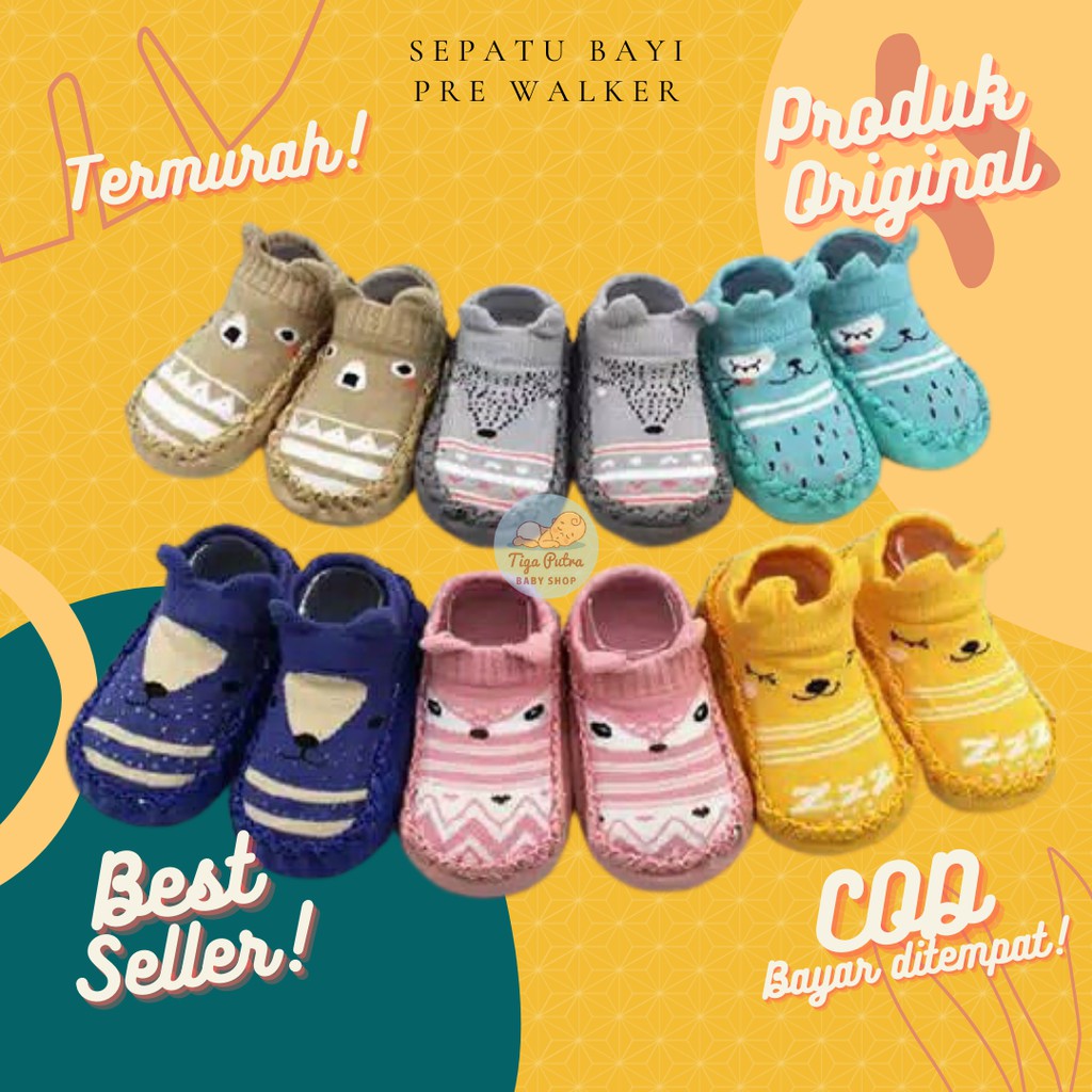 Sepatu Bayi Anak Pre Walker Kaos Kaki Anak Import Lucu Awet Sebelum Berjalan Umur 0-2 tahun