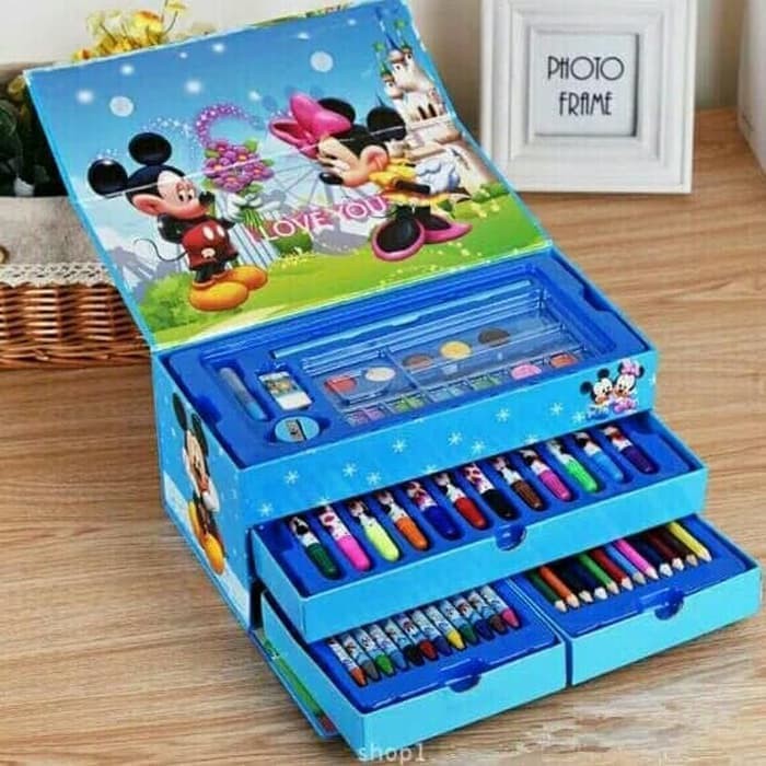 

Crayon set sis 54 pcs art set isi 54 pcs alat mewarnai mainan edukasi