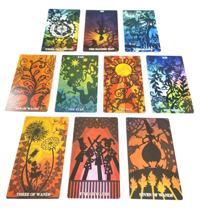 Silhouettes Tarot 12x7cm include guide paper