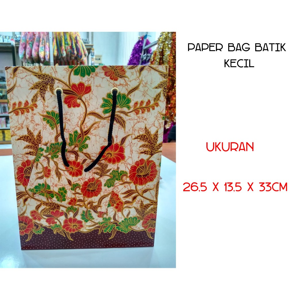 Paper Bag Tas Kertas Batik Kecil / Paperbag Batik B kiky / Tas Souvenir