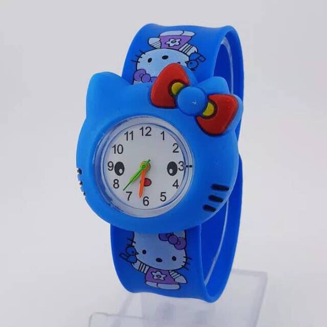 TERLARIS JAM TANGAN ANAK TK/SD KARAKTER HELLO KITTY CEPLOK