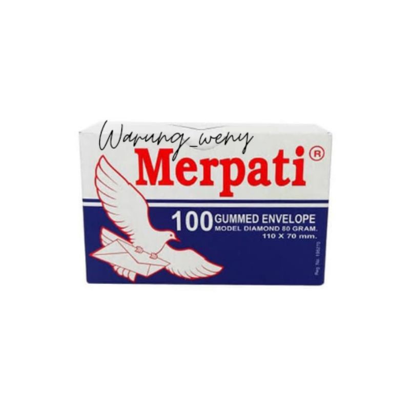 

Amplop putih cap merpati