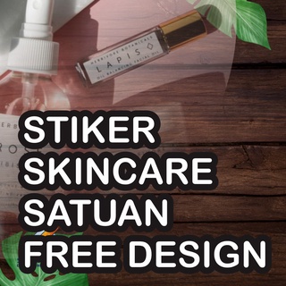 

Sticker Logo Skincare/Sticker Kecantikan/Sticker A3