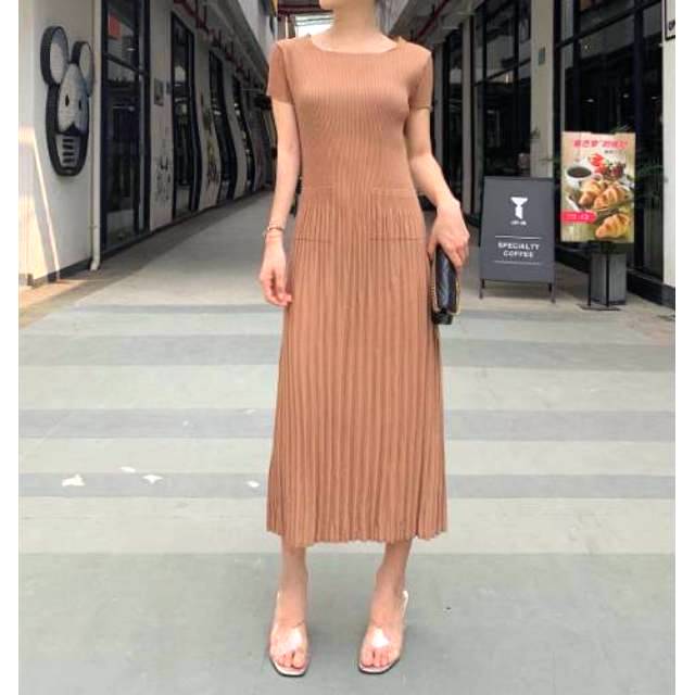 DRESS PLEATS PLISKET FREESIZE HANDCARRY BANGKOK NALA