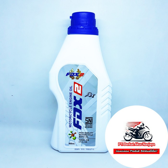 Oli Motor FDX 2 4T 10W30 0,8 Liter