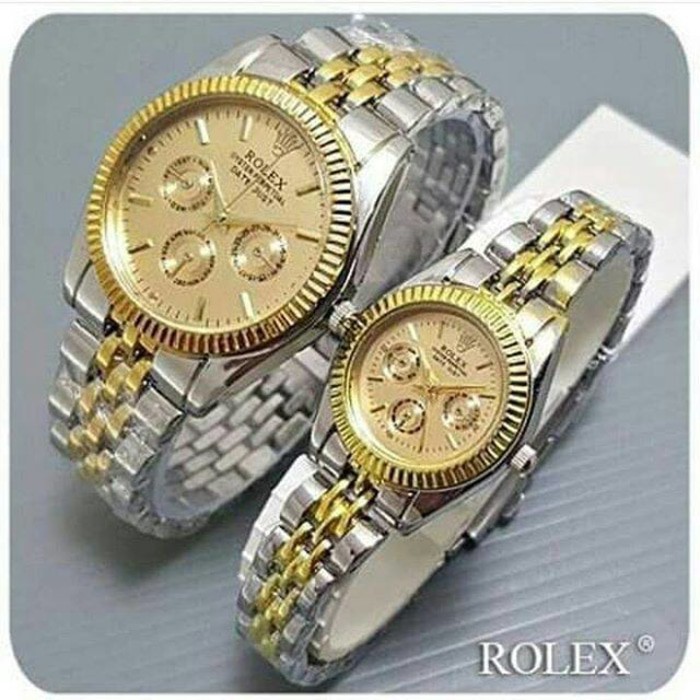 PA  JAM TANGAN MURAH RANTAI ROLEX COUPLE OYSTER CHRONO OFF // RX004 - TERMURAH