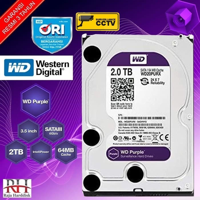 WD Purple 2TB / WD CCTV 2TB / WD Surveillance 2TB