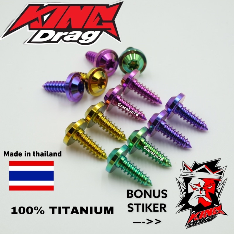 baut TITANIUM BOLT harga SATUAN body bodi motor YAMAHA nmax aerox lexi vixion xmax scoopy semua jenis motor yamaha