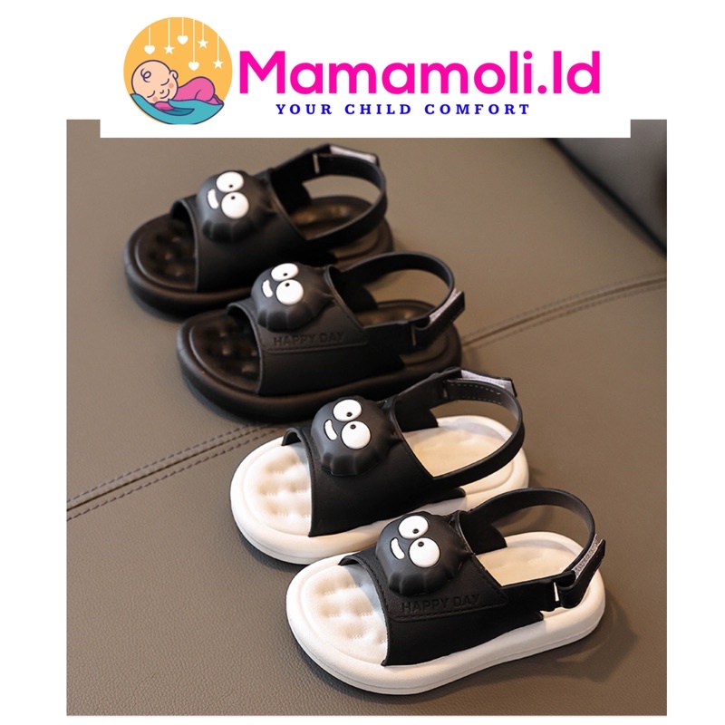 Sandal Anak Laki Laki / Perempuan / Sendal Anak / Sepatu Sandal Happy Day Tali Vecro / Sendal Sepatu Karet Anak Lucu Karakter