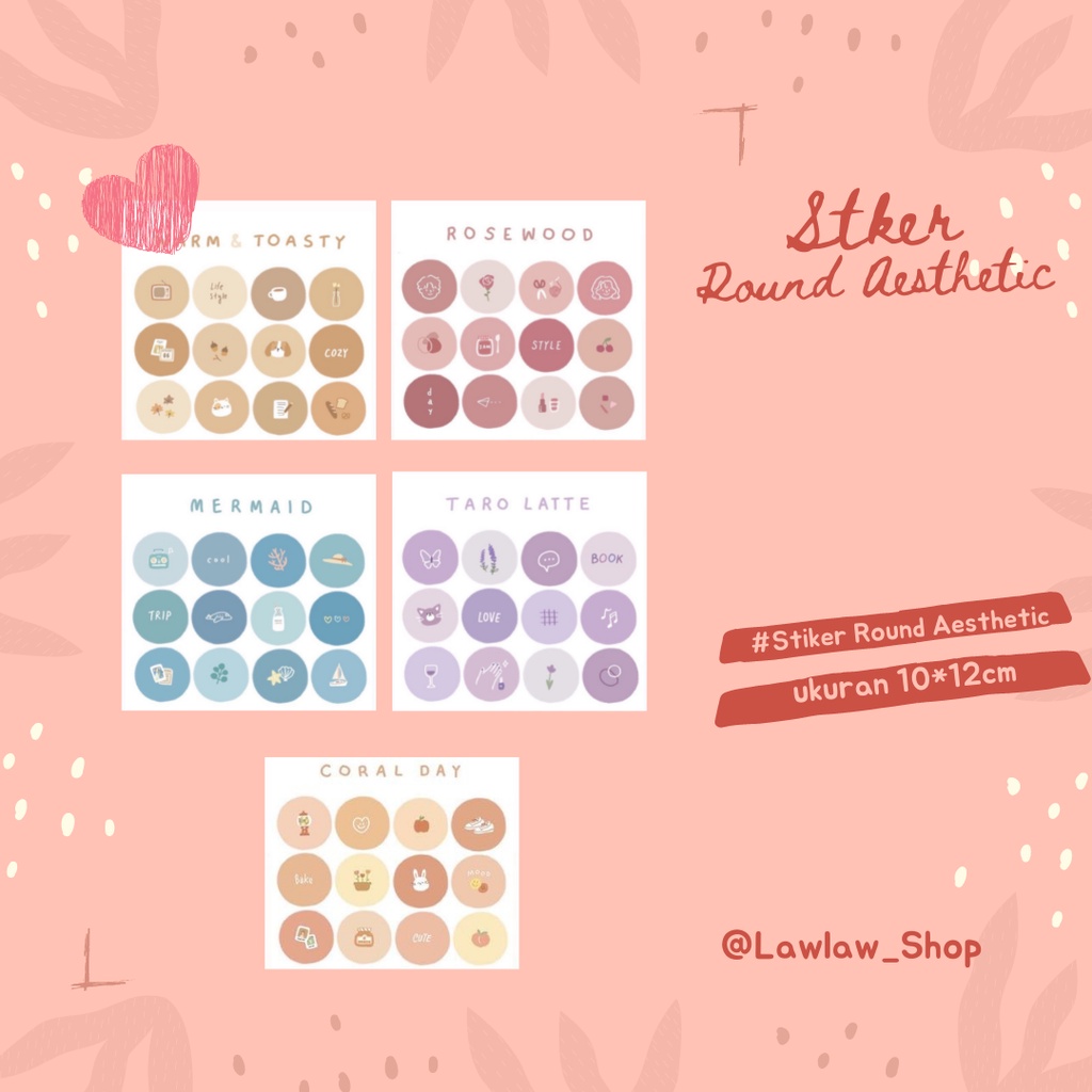 

STIKER ROUND AESTHETIC