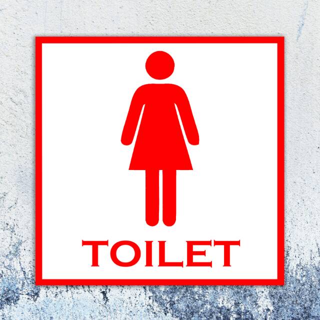 Label TOILET WC KAMAR  MANDI  PRIA WANITA Shopee Indonesia