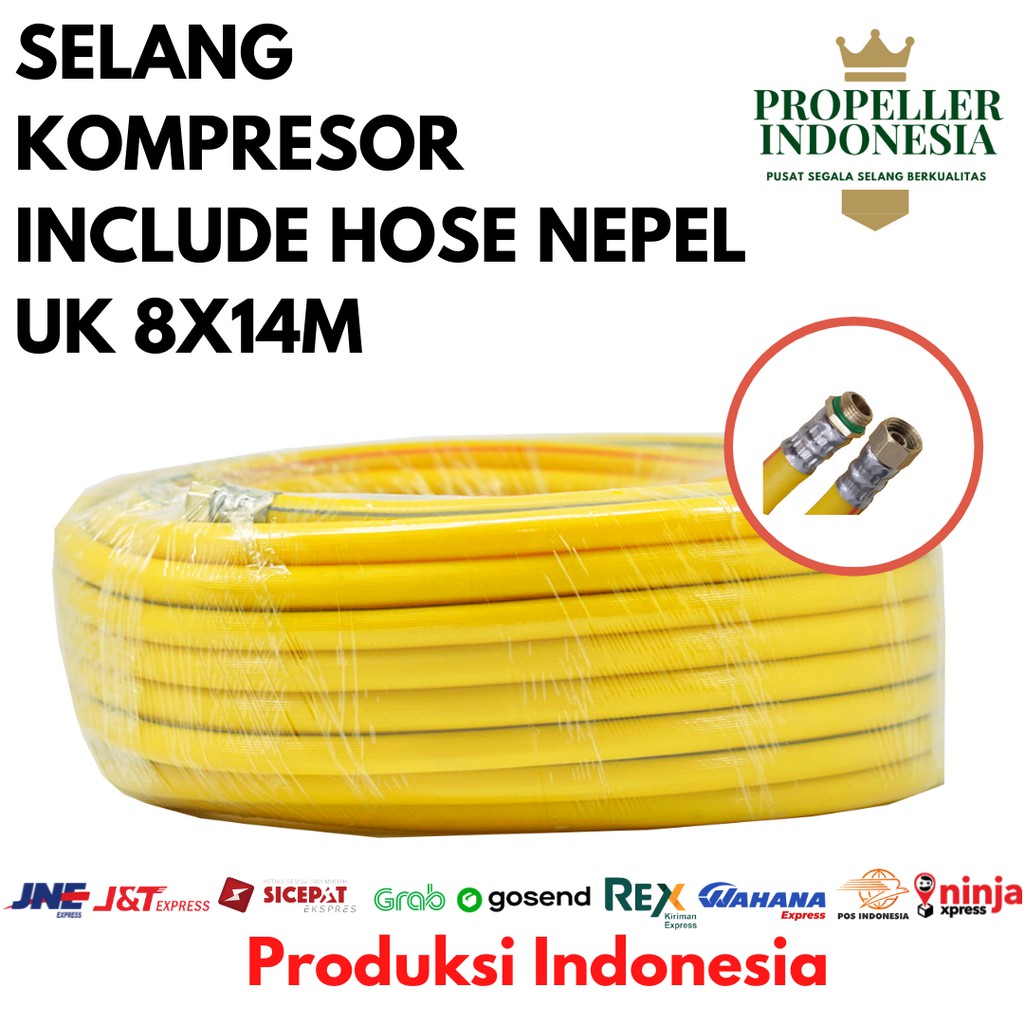 Selang Paket Kompresor Kuning 15M Selang Kompresor Angin Selang Kompresor Air Murah