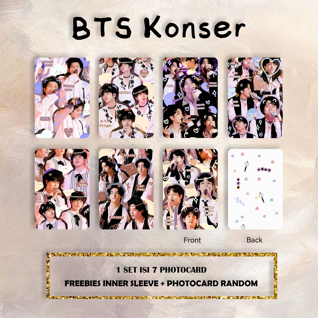 PHOTOCARD BTS KONSER / PHOTOCARD LUCU