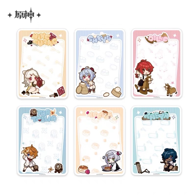 

[READY STOCK] GENSHIN CHILDHOOD DREAM MEMOPAD SET