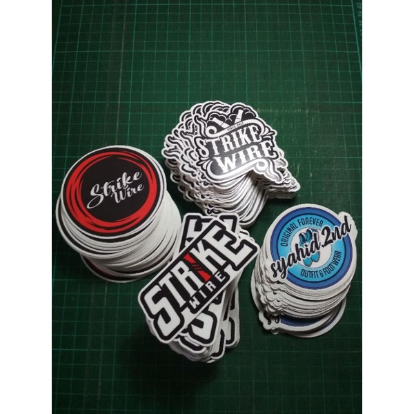 

Stiker vinyl laminasi doff / glossy A3 die cut