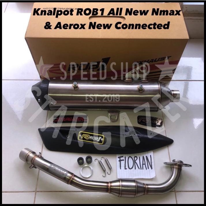 Knalpot Rob1 All New Nmax Aerox Connected Standart Racing Stainless