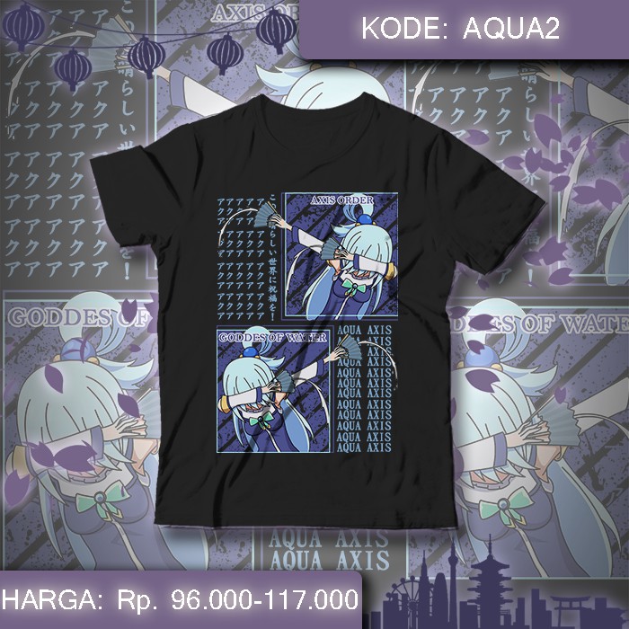 Baju Kaos Anime Konosuba - AQUA