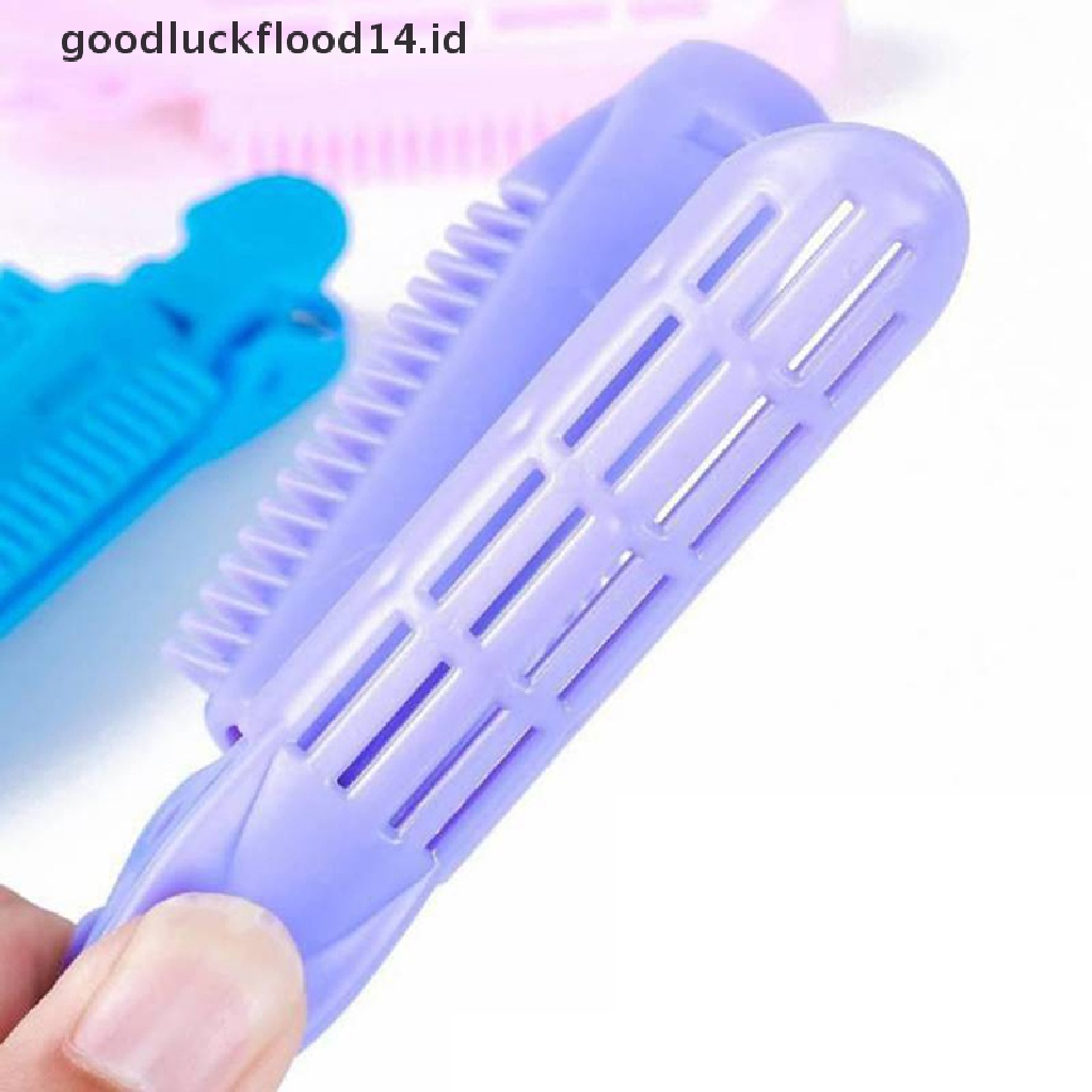 [OOID] 4Pcs Natural Fluffy Hair Clip Curly Plastic Self Grip Hair Root Fluffy Clip ID