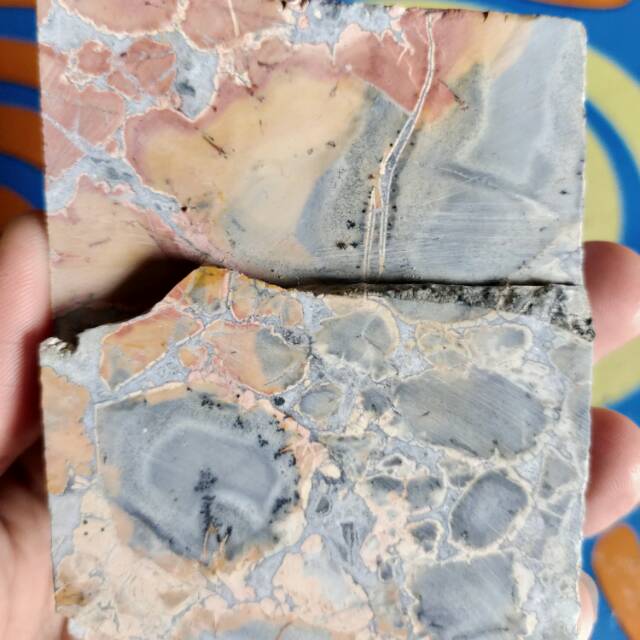 Batu Motif - Jasper Maligano ( Rough / Bahan Batu Akik Natural - Bukan Bacan Opal Kalimaya )