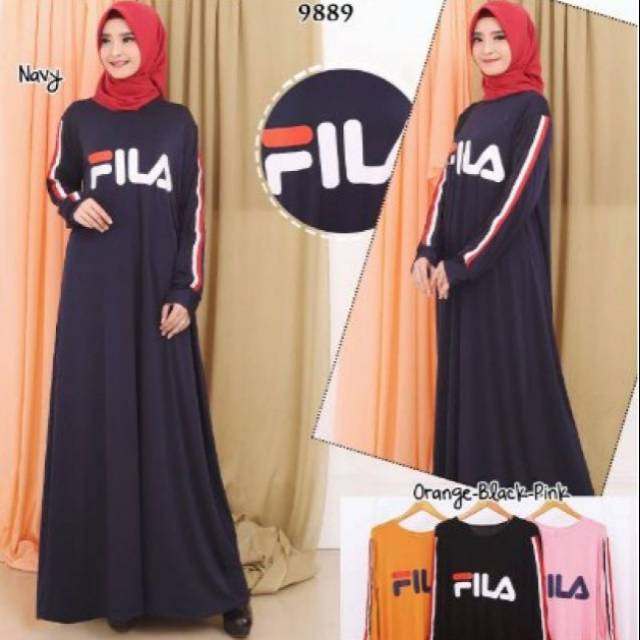 Model Baju Gamis Fila Terbaru 2019