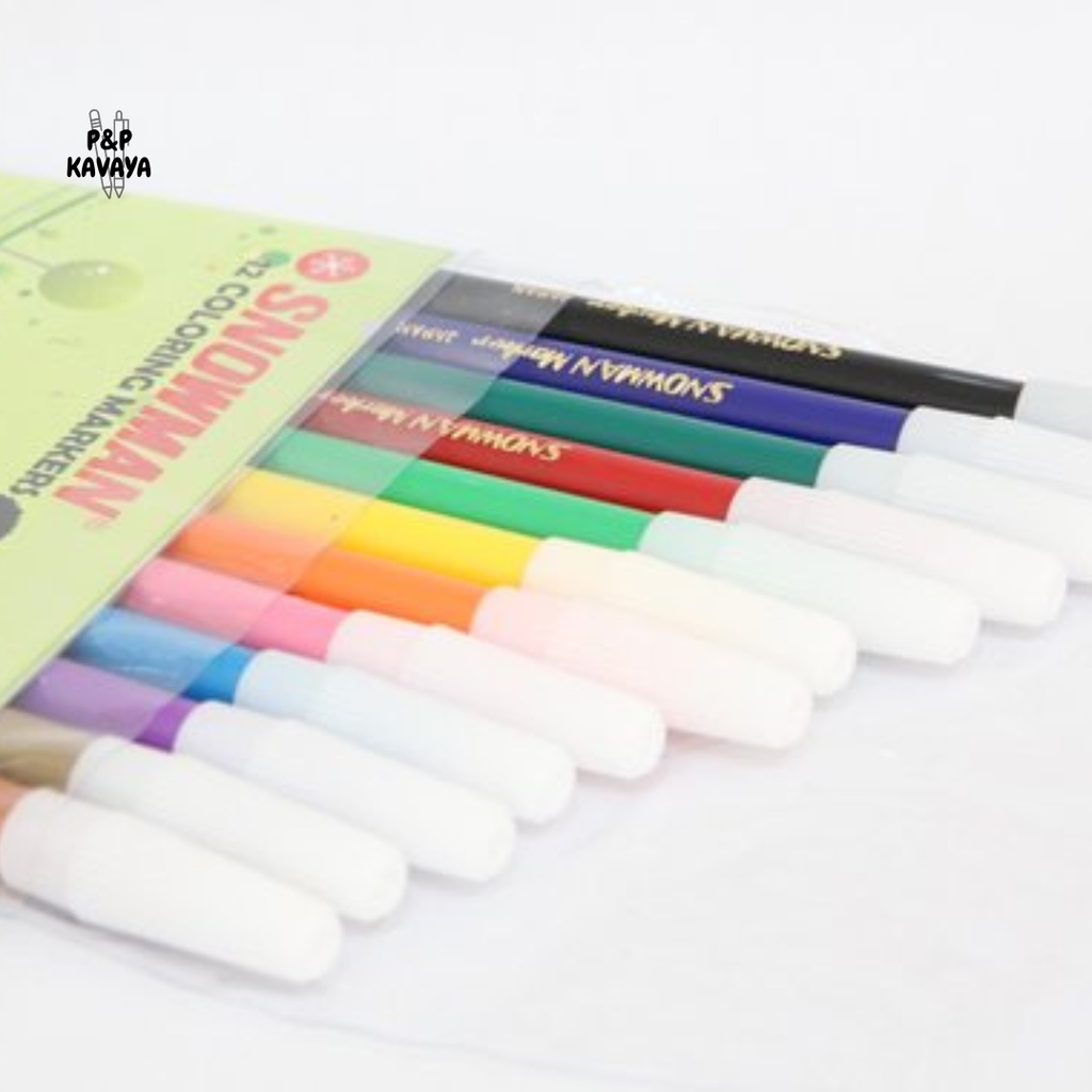 

Spidol Kecil Snowman 12 warna PW-12A