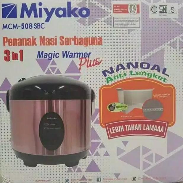 Bp501 Unik Magic Com Miyako 1.8 Liter Mcm 508 Sbc Rice Cooker 3In1 1 8 Q8Gsrudfl2