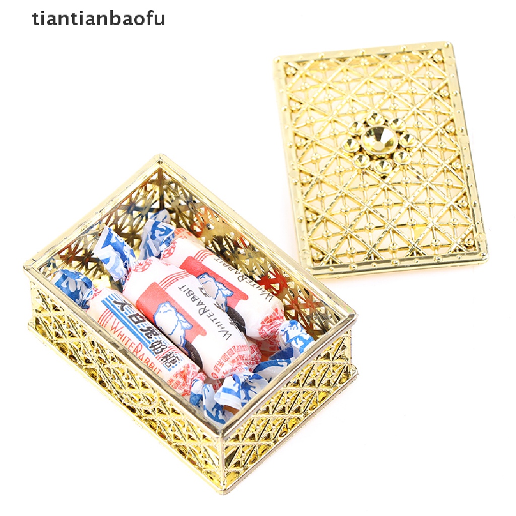 [tiantianbaofu] Plastic Hollow Gold Foil Candy Box Chocolate Gift Treat Boxes Wedding Box Boutique