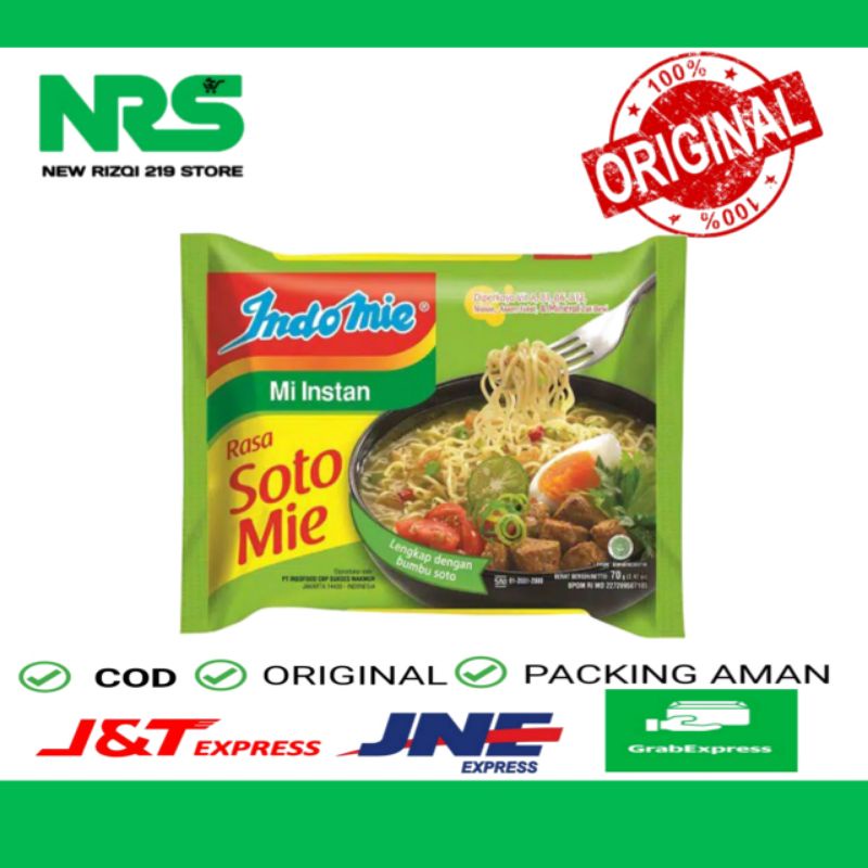 

Indomie Rasa Soto mie 70g - mi instan kuah