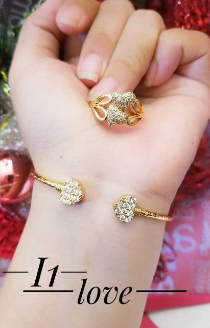 Xuping set perhiasan lapis emas 24k