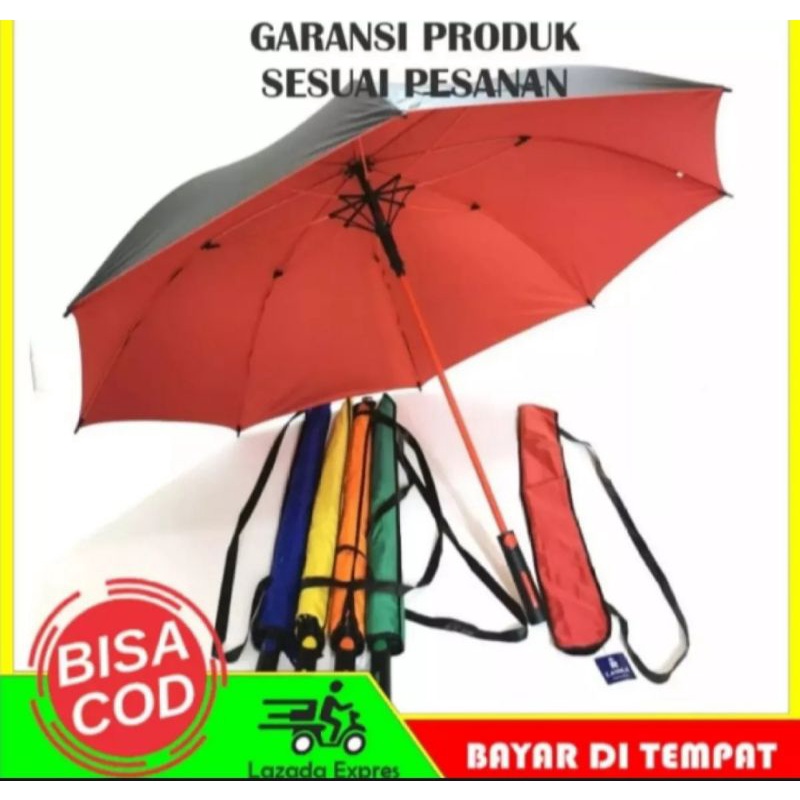 PAYUNG BESAR JUMBO/ PAYUNG GOLF RANGKA FIBER/ PAYUNG LASIKA SARUNG
