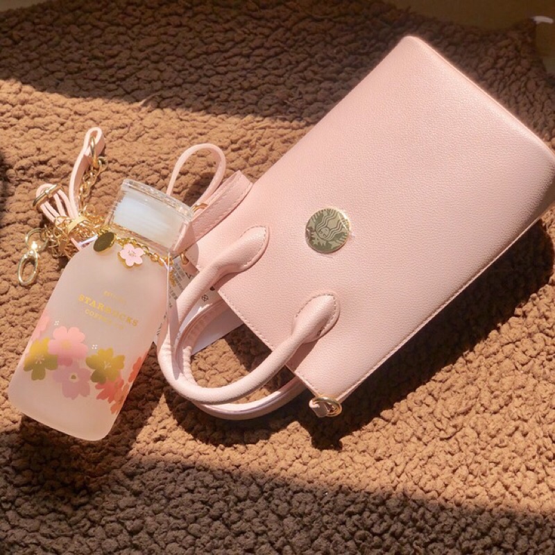 Starbucks China Spring 2021 Set Sakura Tumbler + Bag 390ml