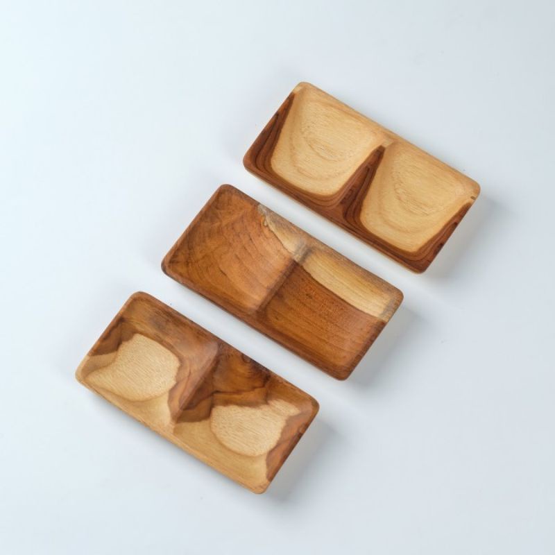 Piring Kayu Tempat Sambel Kiyoshi - Wooden Chili Plate (Homliv)