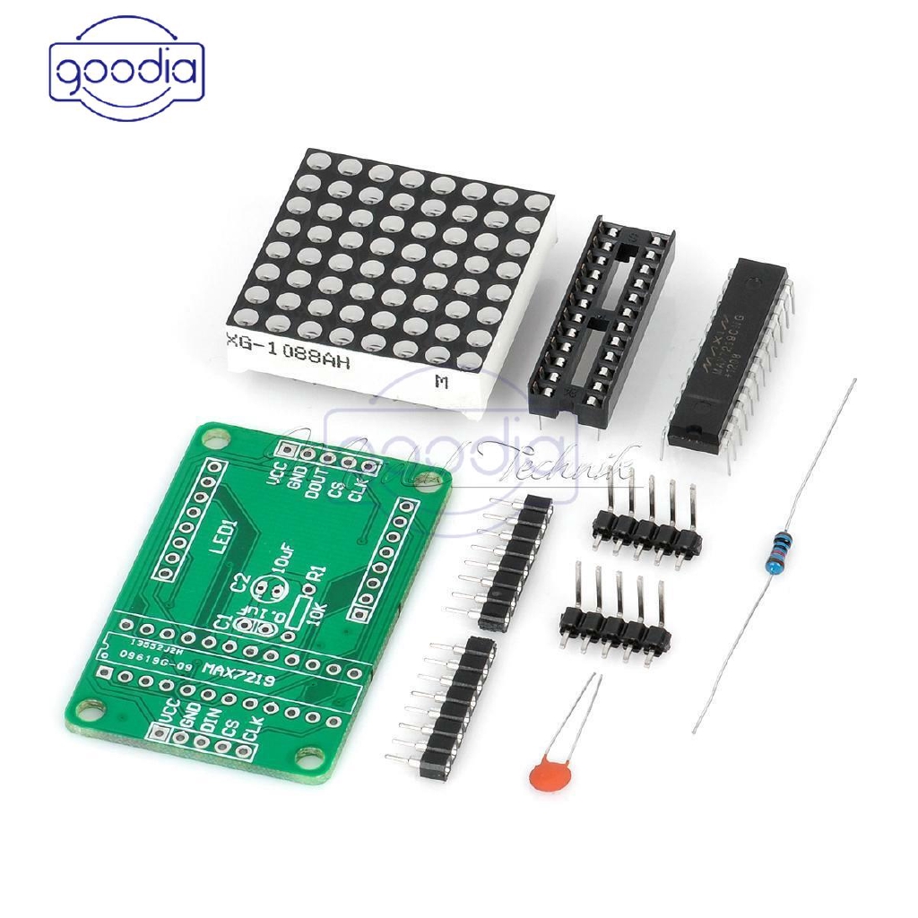 ✈【Fast/COD】✈ MAX7219 8x8 LED Punkt Matrix Modul Dot Matrix Module for Arduino Raspberry Pi