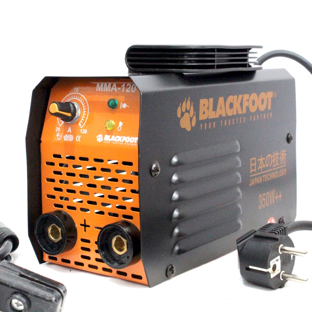 BLACKFOOT Mesin Las Inverter / Trafo Las IGBT 350W MMA 120A