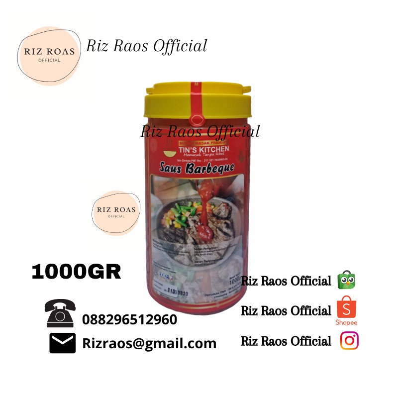 

BUMBU NASI GORENG LV 1,2 / BUMBU AYAM SPICY / BUMBU BARBEQUE / BUMBU TIN'S KITCHEN HOREKA 1000GR
