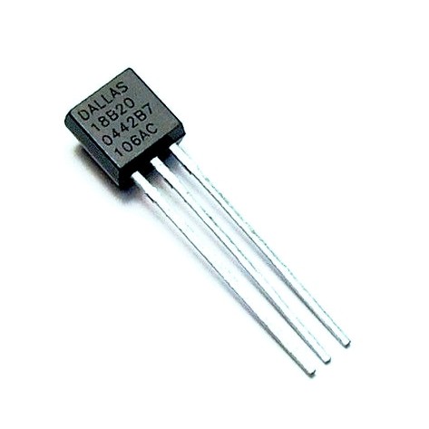 DALLAS DS18B20 TO-92, Temperature Sensor Compatible with Arduino