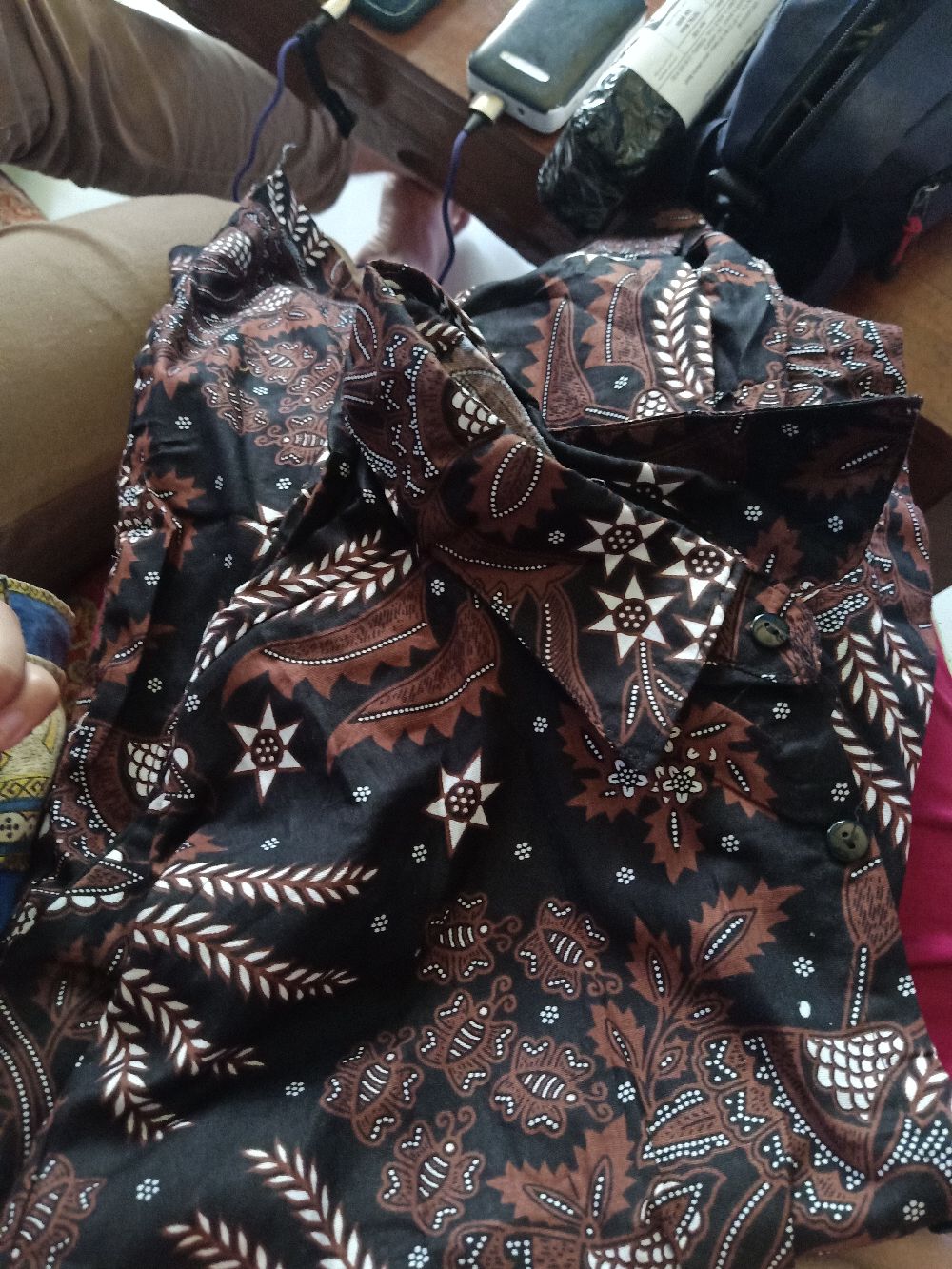 Bswart Batik Hrb026 Kenongo Hem Pendek Padi Pekalongan M L Xl Batik Pria Murah Modern Grosir