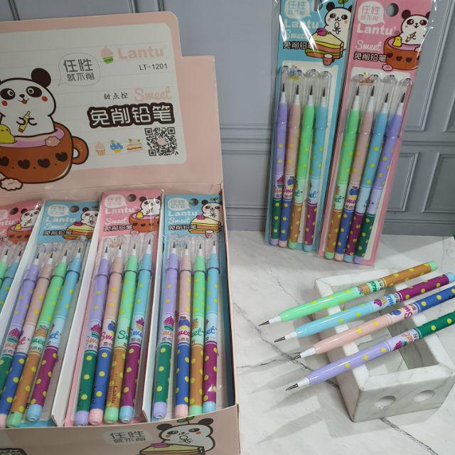 pensil lantu susun bensia (1 set=4pc)/pensil susun/pensil bensia lucu /pencil lantu/lantu/bensia-B