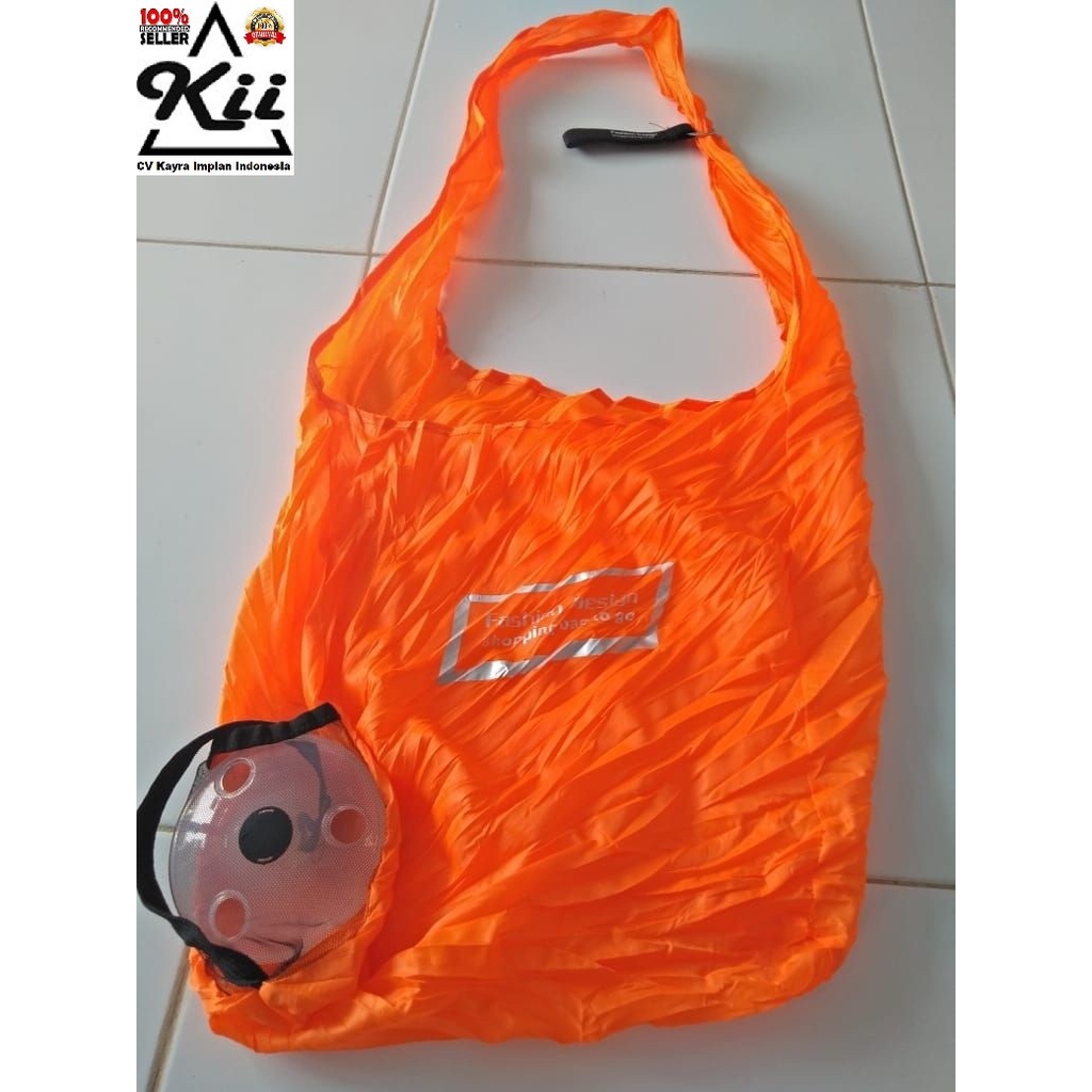 Shopping Bag Roll Up - Tas Gulung - Tas Belanja Gulung -Tote Bag Lipat