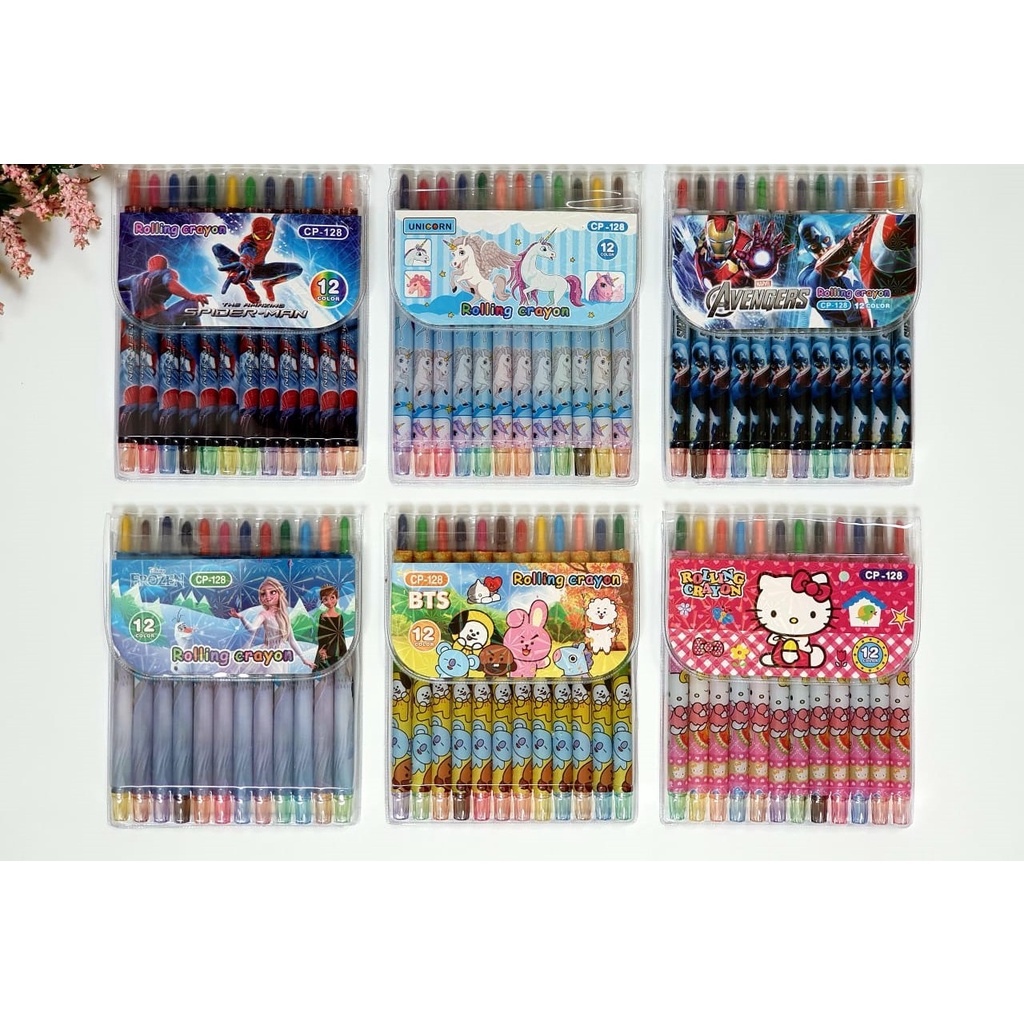 

KRAYON PUTAR PANJANG ANAK 12 WARNA TWIST CRAYON OIL PASTEL